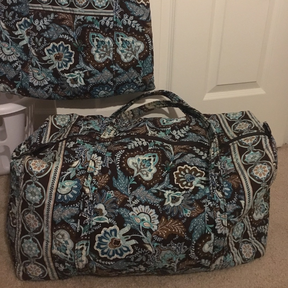 Java blue Vera Bradley weekend bag